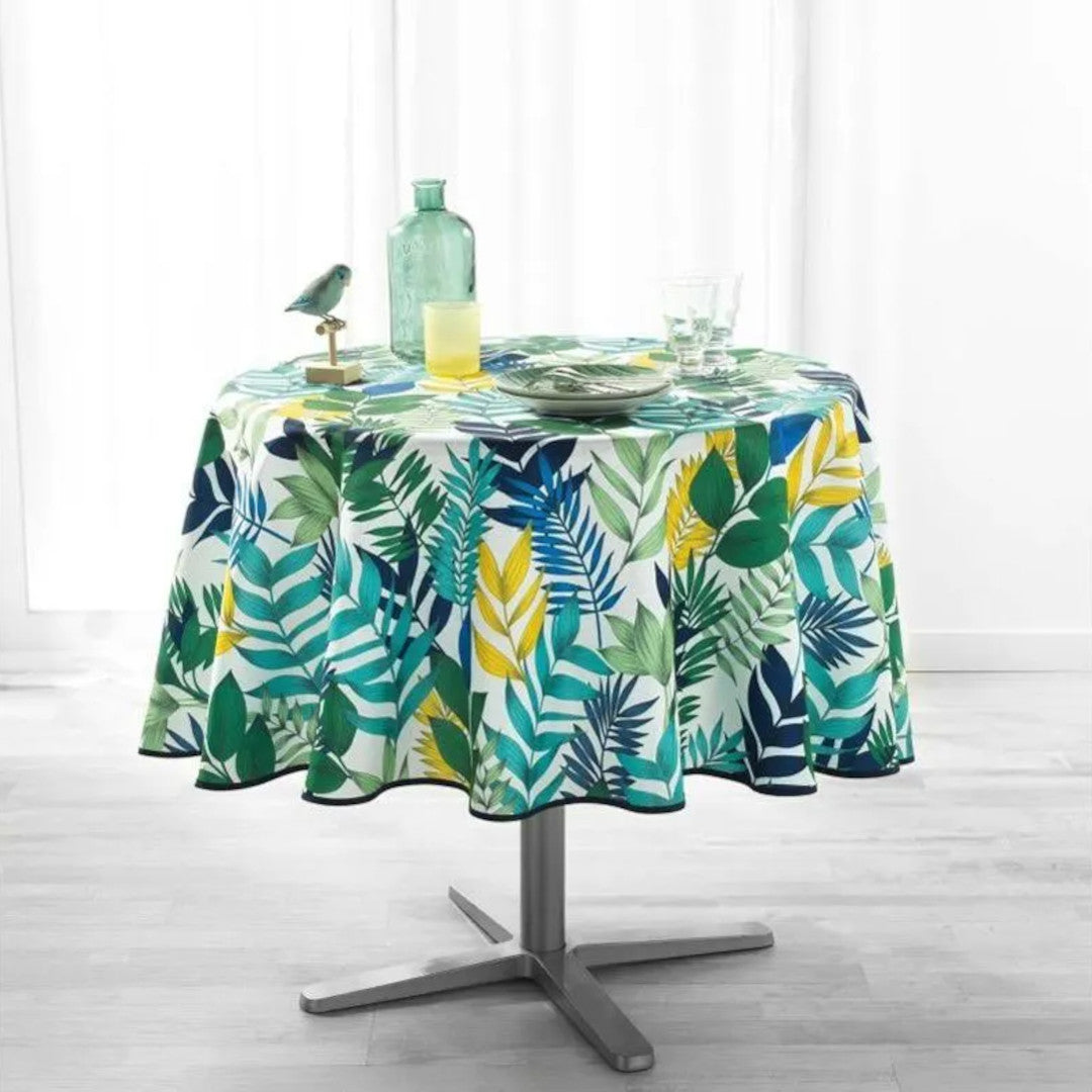 Palma Hvit Ø 180 cm, rund duk med flekkavvisende behandling