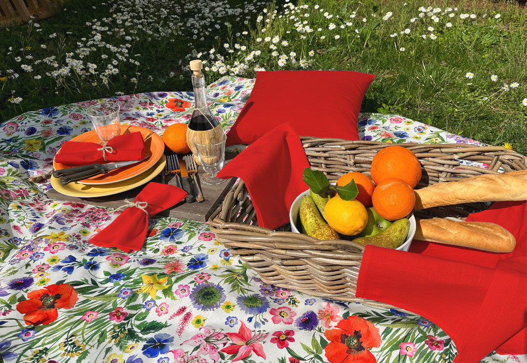 Prato di Fiori Selvatici – Akrylduk med vill blomstereng