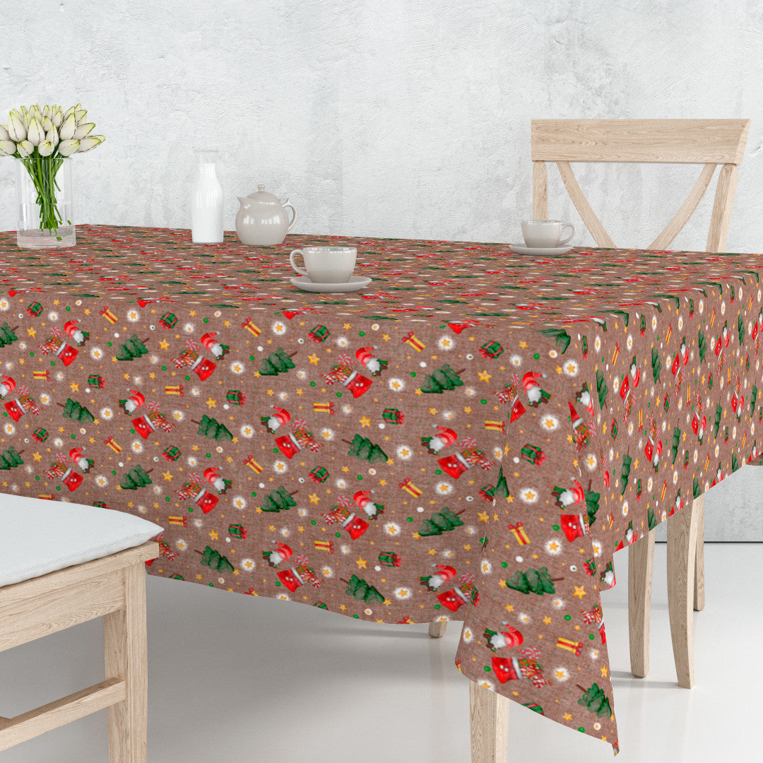 Regalos – Juleakrylduk med gaver, nisser og juletrær