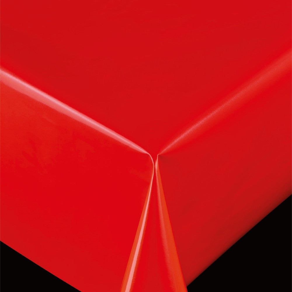 Trend Uni rød ensfarget pvc-fri voksduk