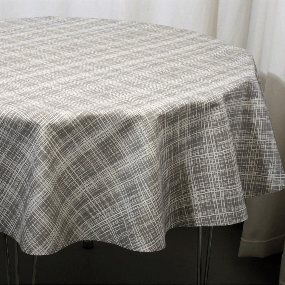 Flow Grey - Elegant akrylduk med enkelt strekemønster, 140 cm