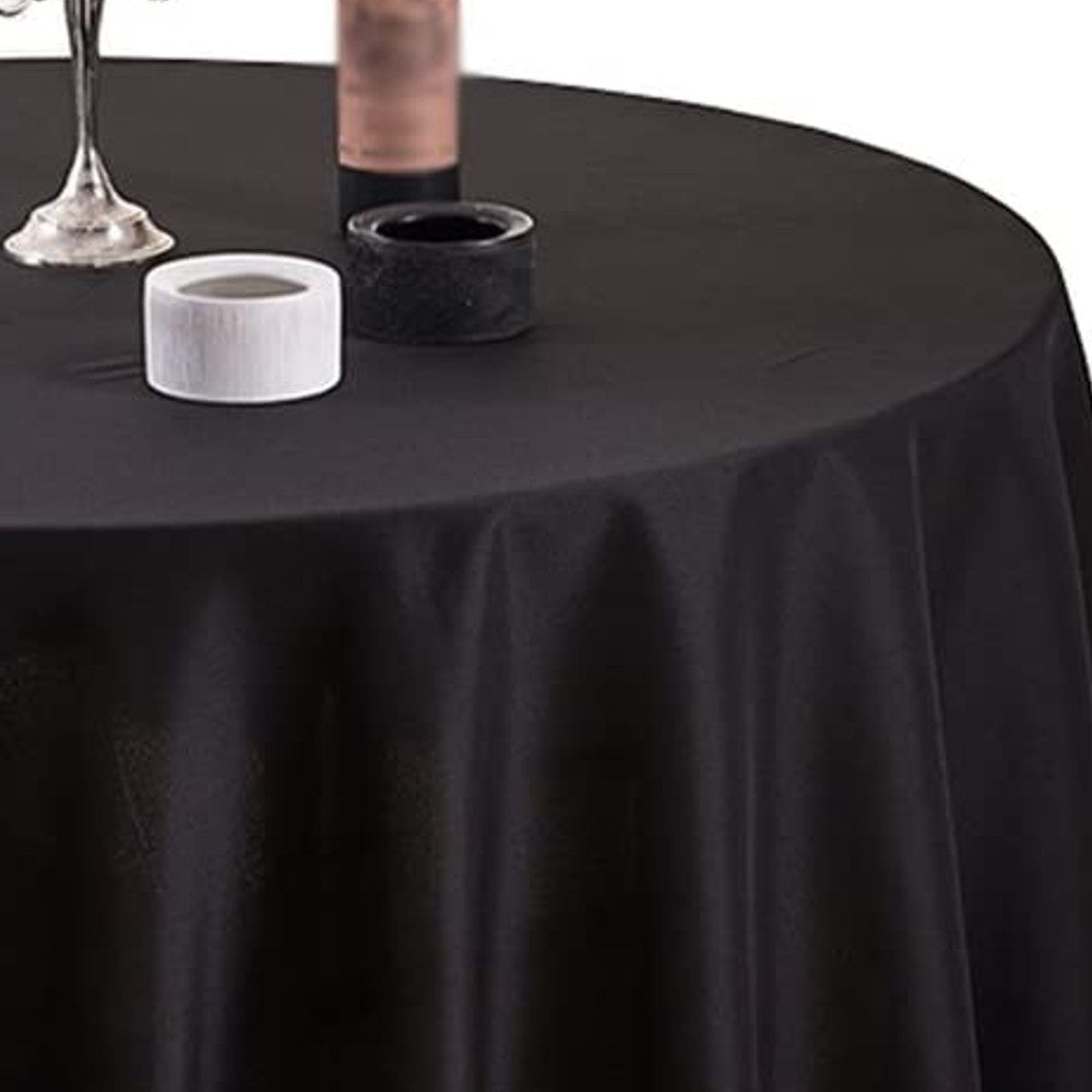 Gastro Ø 240 cm rund duk 100 % polyester svart