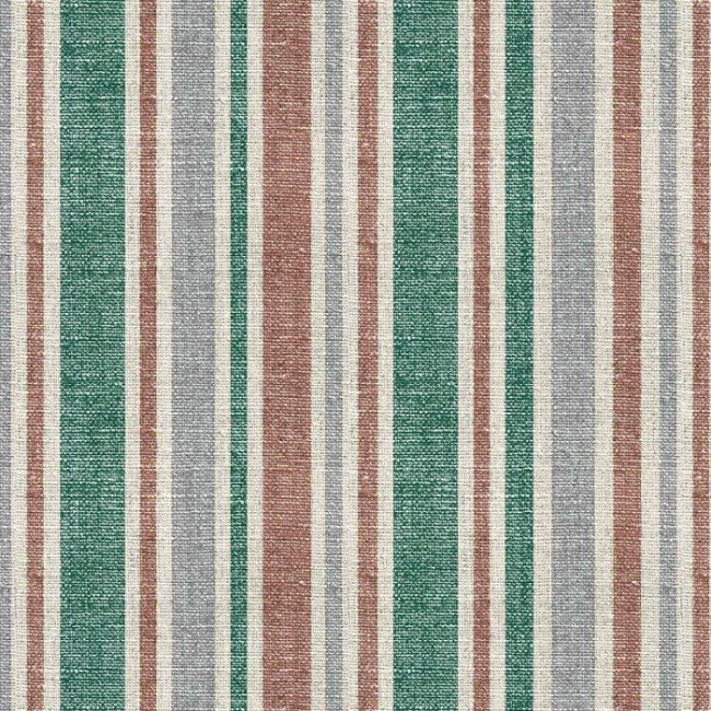 Rustic Stripes – Voksduk med rustikke striper i grønt og natur, mønster