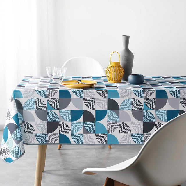 Rythmo Blue 150 x 240 cm, rektangulær bordduk med flekkavvisende behandling