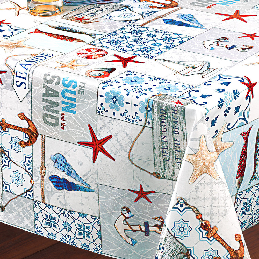 Seaside – Voksduk med maritime motiver