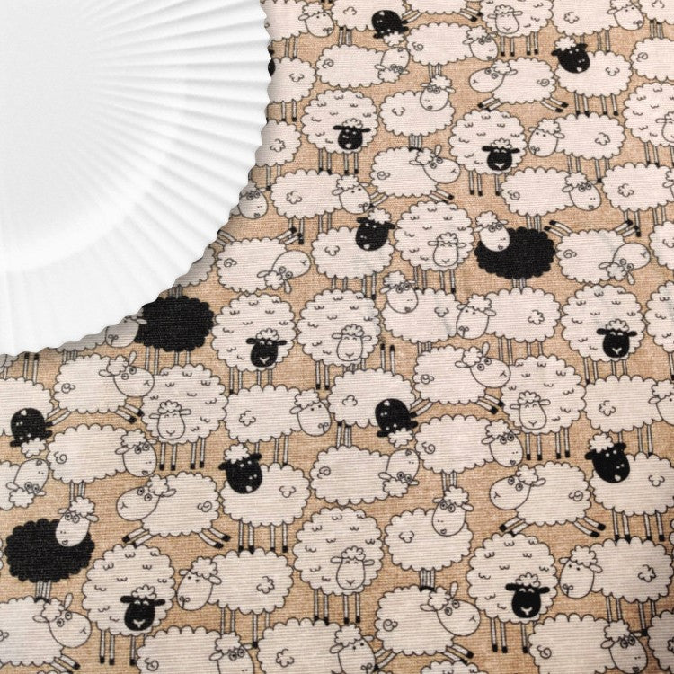 Sheep – Naturfarget akrylduk med søte sauer