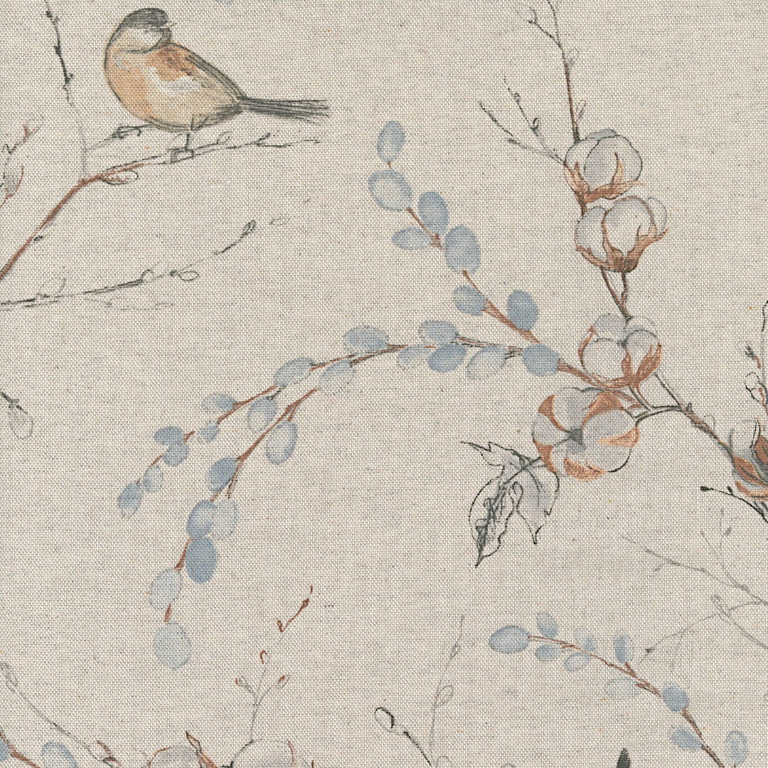 Snøbær og Fugler – Akrylduk i hørlook