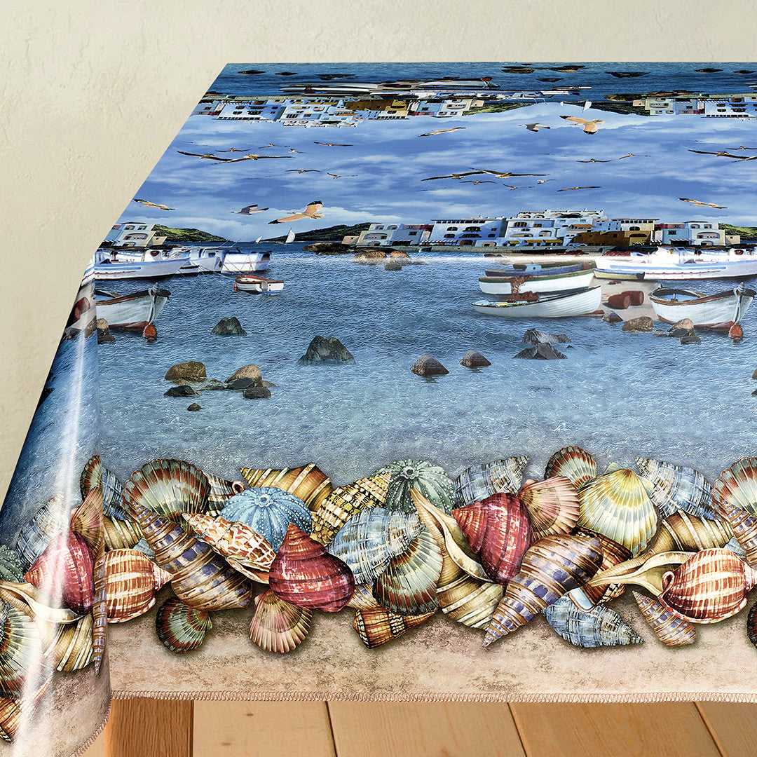 Sommer i Hellas – voksduk med maritim feriestemning