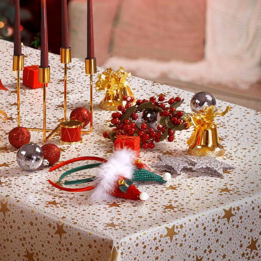 Julevoksduk Starry Gold – stjernehimmel i gull