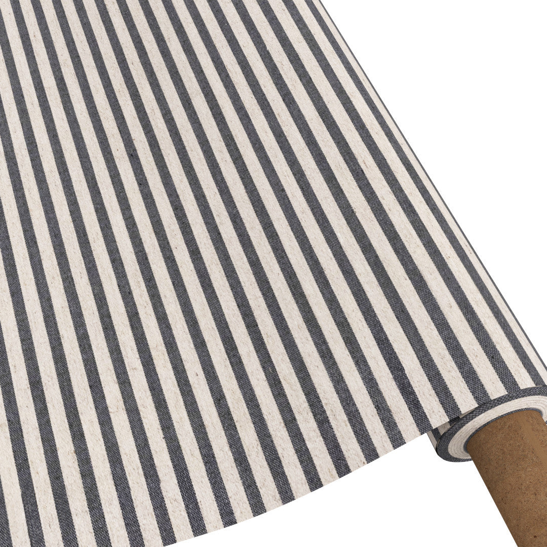 Striber På Tvers Grå – Rund akrylduk med striper og antiskli