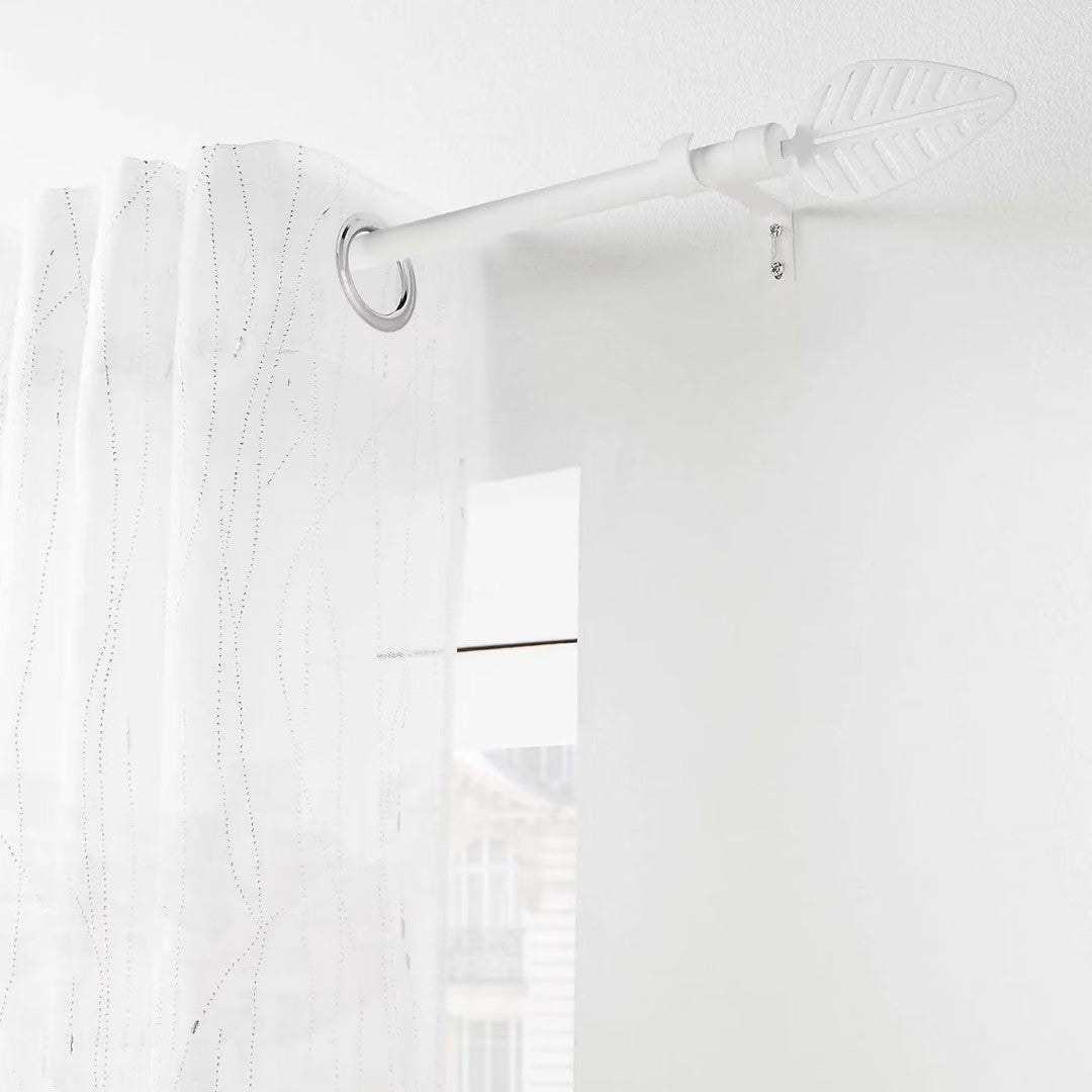 Stylea Hvit – Justerbar gardinstang 120–210 cm