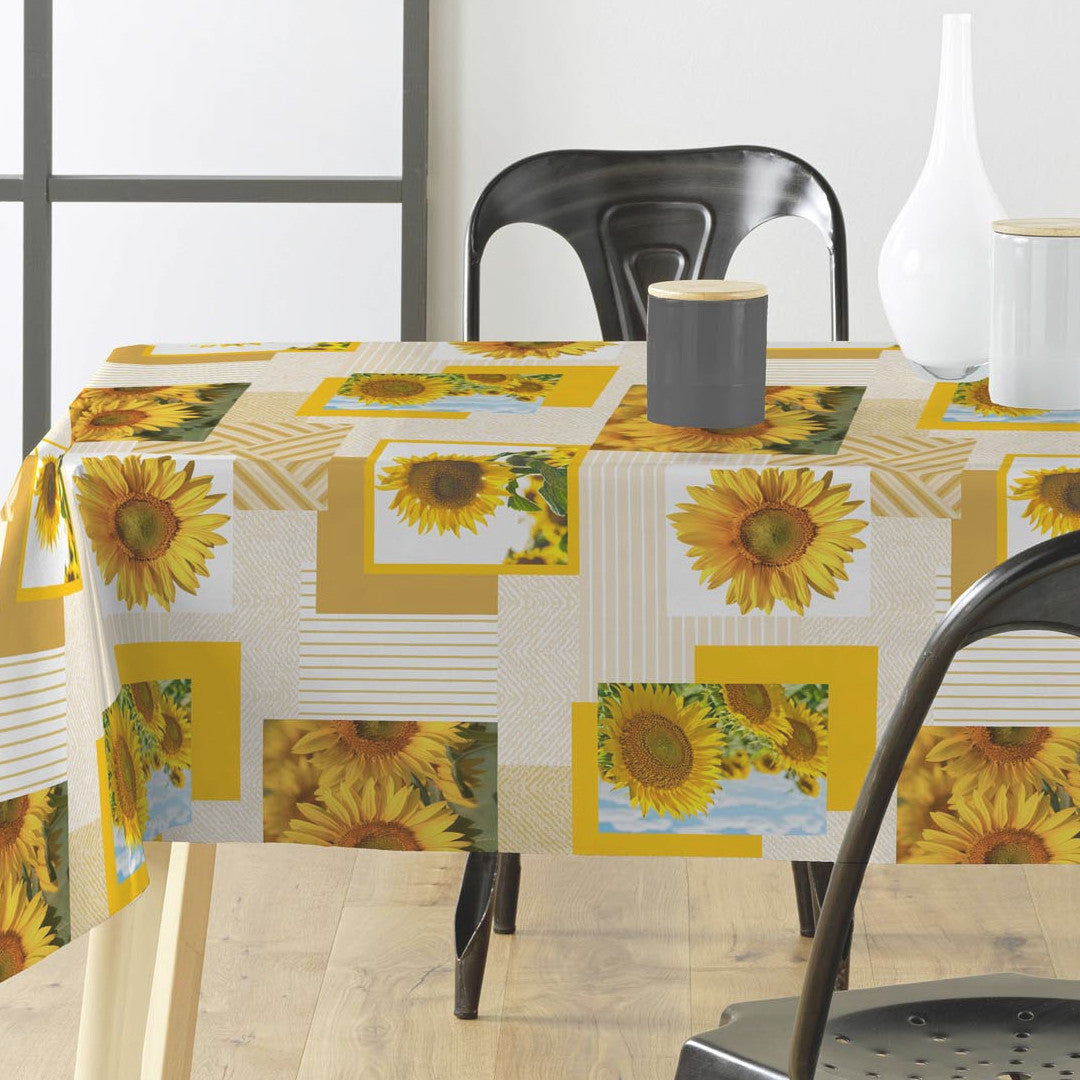 Sunflower – Sommer voksduk med solsikker
