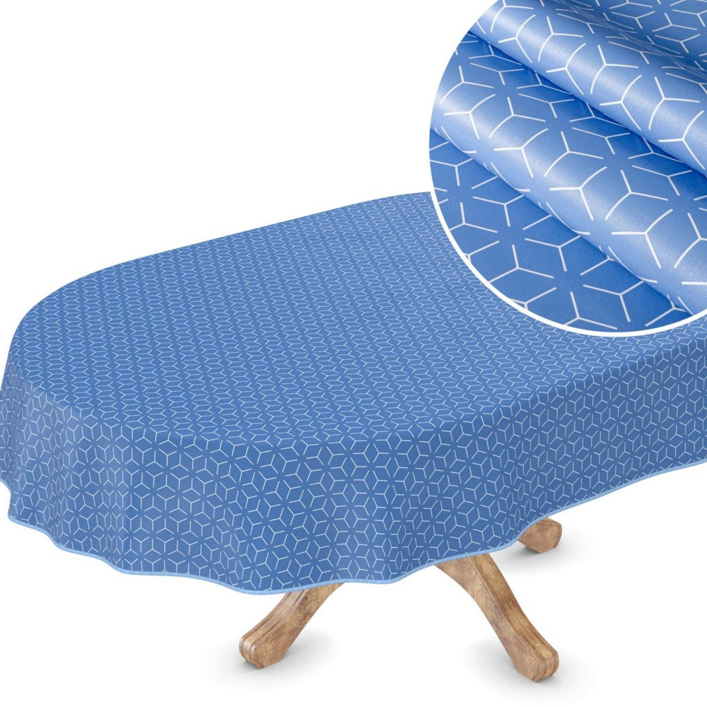 Symmetry New York Blue – Voksduk med grafisk mønster