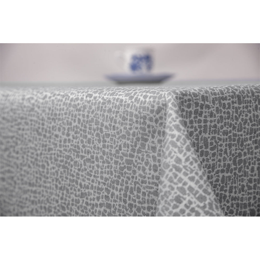 Jacquard Stone Grey – Elegant akrylduk med jacquardvevd mønster – 152 cm bred