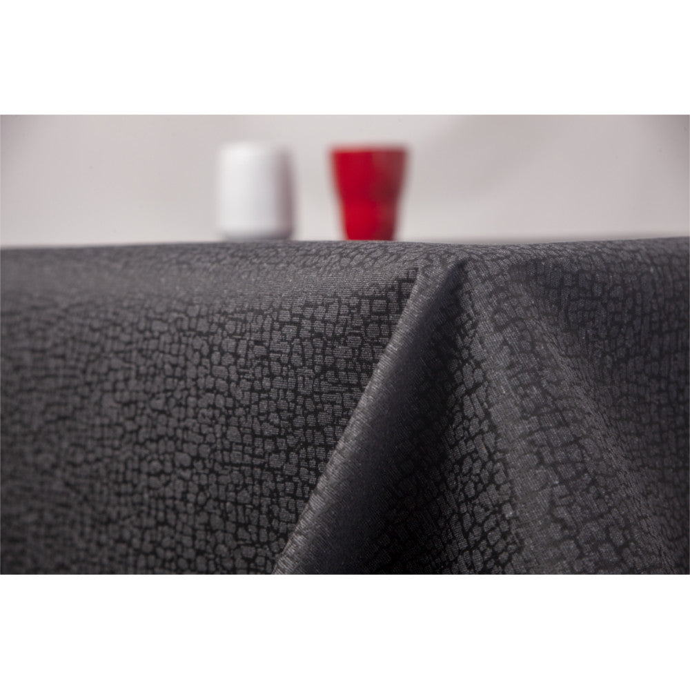 Jacquard Stone Black – Elegant akrylduk med jacquardvevd mønster – 160 cm bred