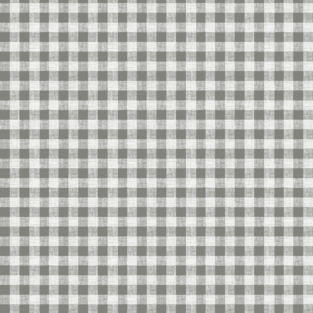 Rutete voksduk 1,5 x 1,5 cm – grå/hvit med struktur