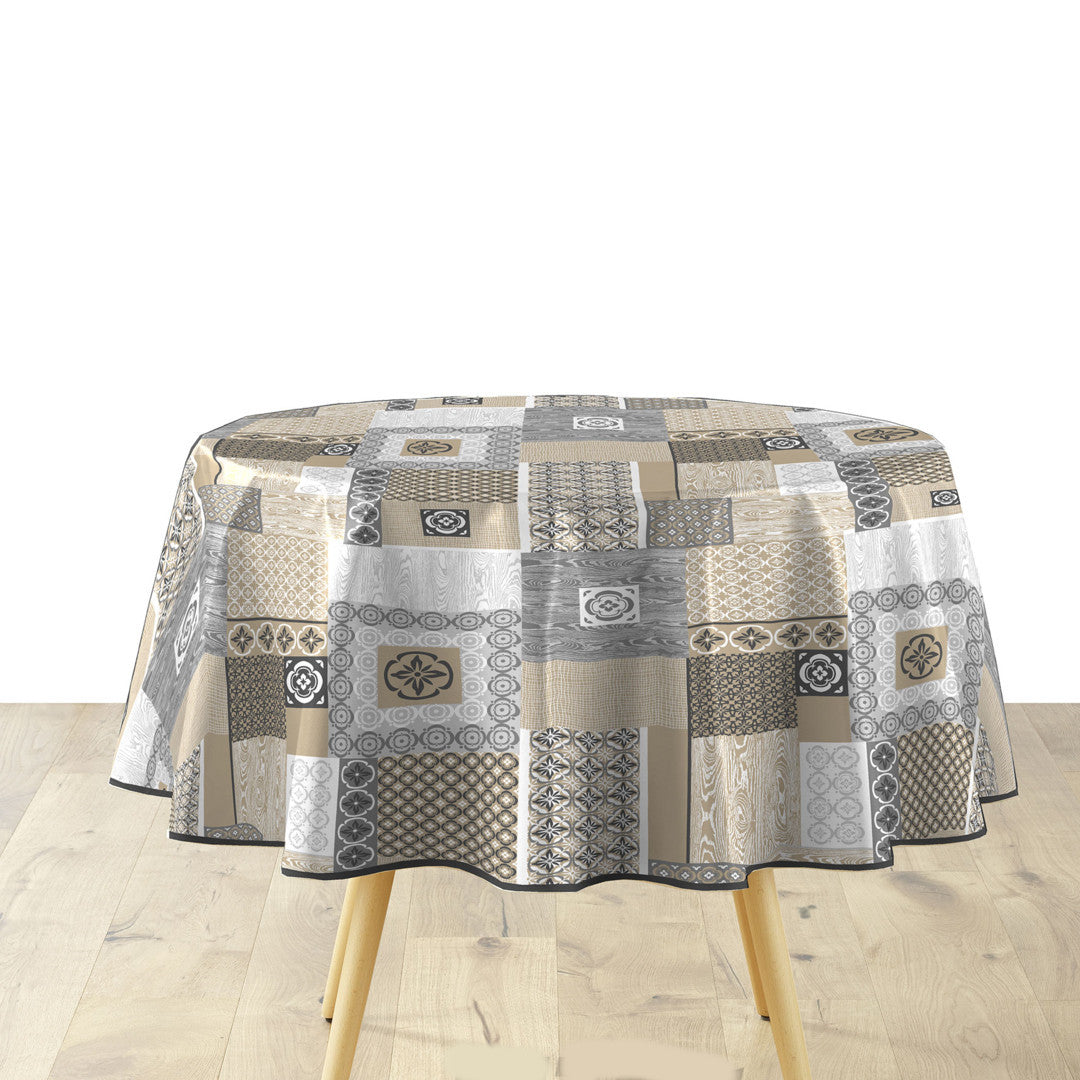 Textilia Costa – rund voksduk med flott motiv Ø 155 cm, miljø