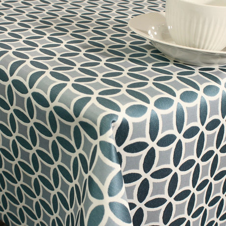 Trama - Akrylduk med vakkert blått mønster - 140 cm bred