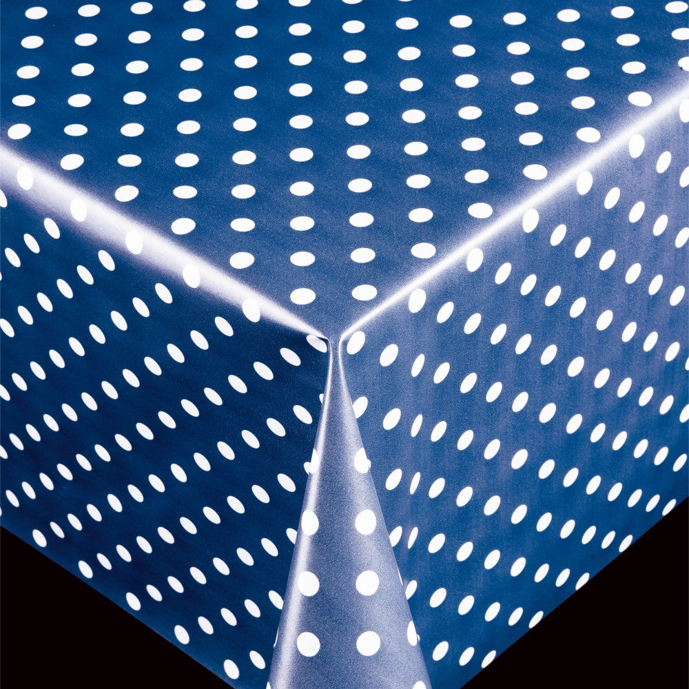 Trend Polka Blue pvc-fri voksduk