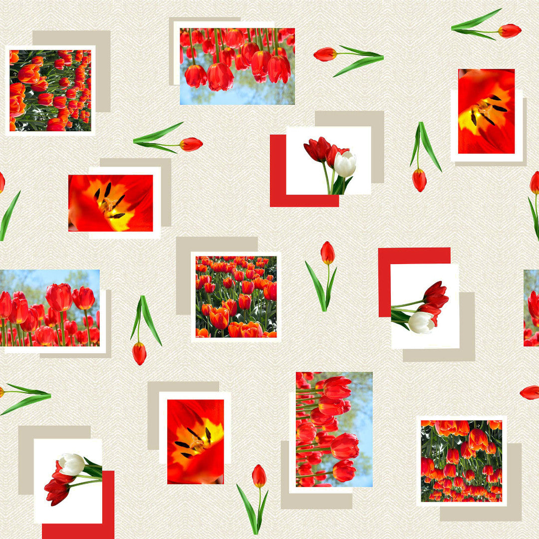 Tulipe – Voksduk med tulipaner