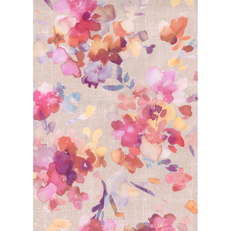 Un Dipinto – Akrylduk med akvarellblomster