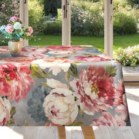 Un Paradiso di Peonie Grigio – Akrylduk med peonblomster