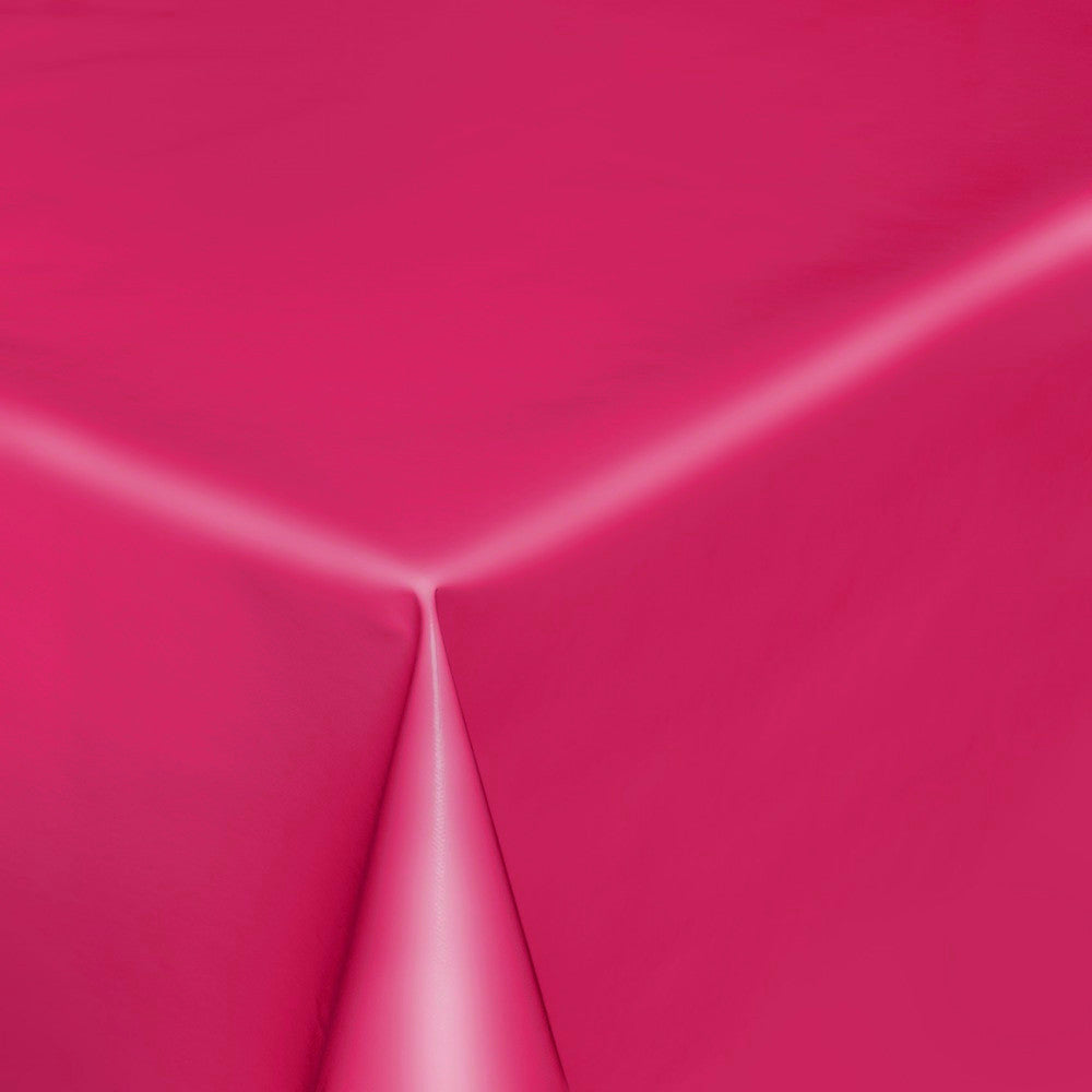 Uni Color – Ensfarget halvblank voksduk, 140 cm bred – Fuksia