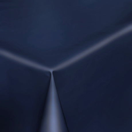 Uni Color - Ensfarget halvblank voksduk, 140 cm bred - Indigo blå