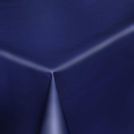 Uni Color – Ensfarget halvblank voksduk, 140 cm bred – Mørkeblå