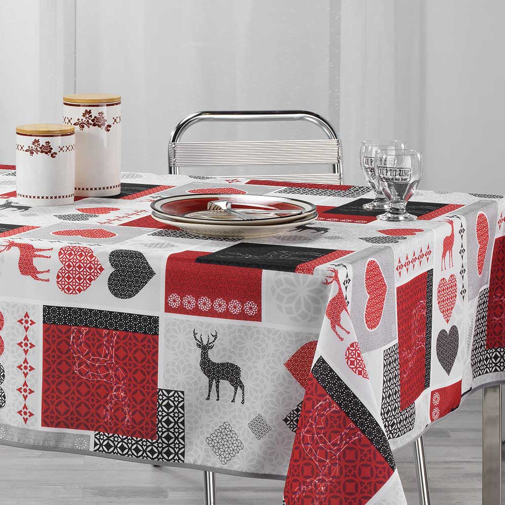 Valtho Red, juleduk med flekkavvisende behandling, 150 x 240 cm