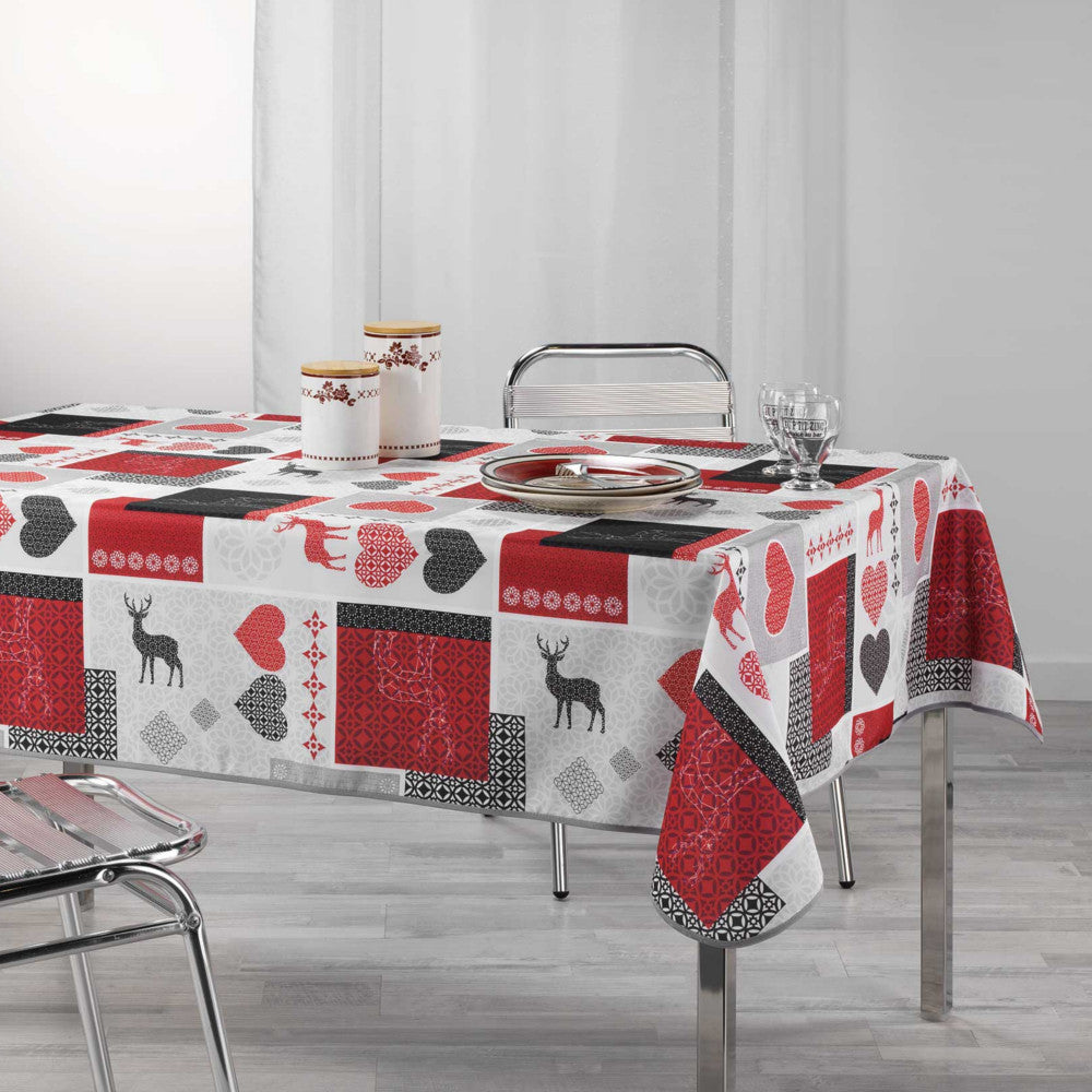 Valtho Red, juleduk med flekkavvisende behandling, 150 x 240 cm