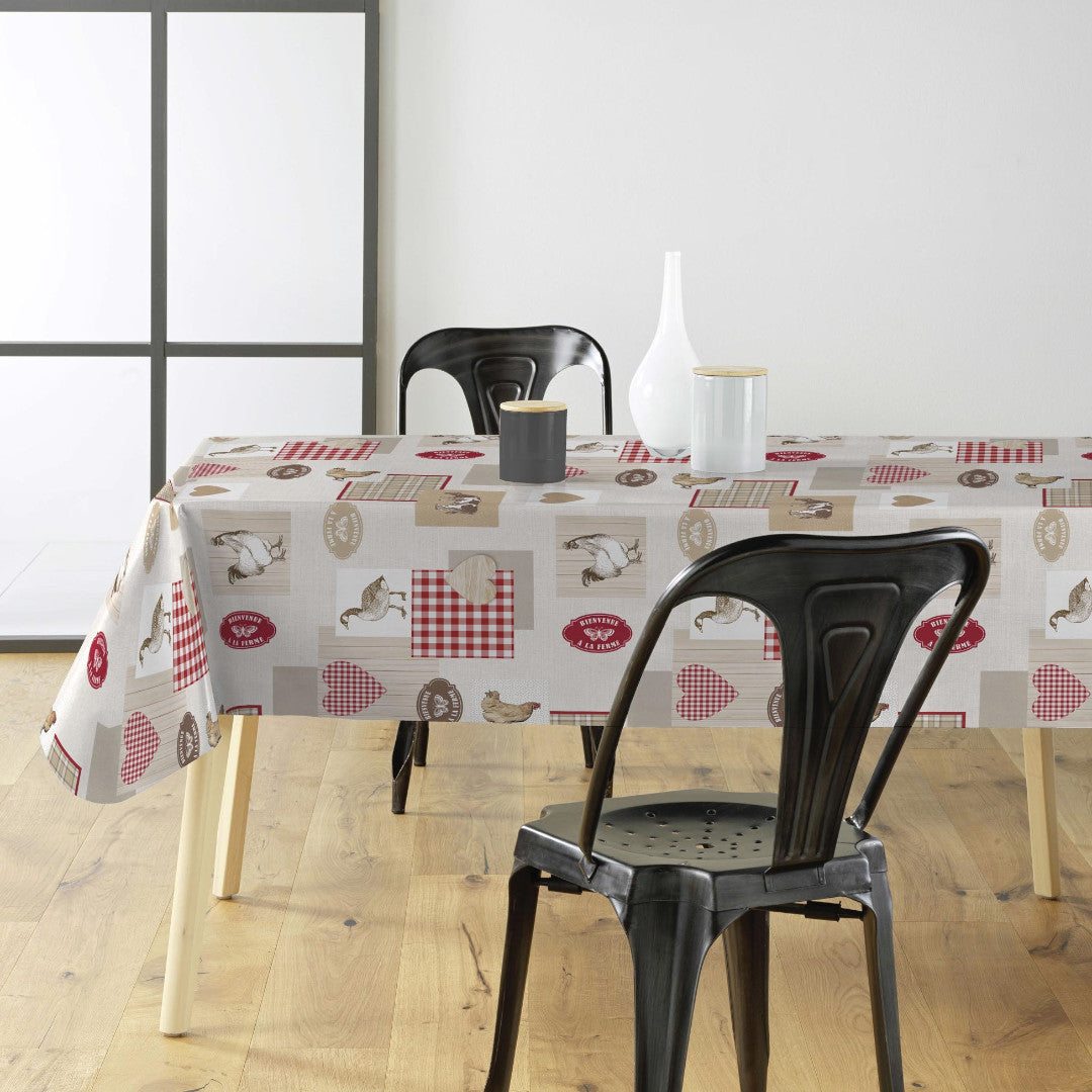 Velkommen til Gården – Voksduk med rustikk og landlig stemning, miljø