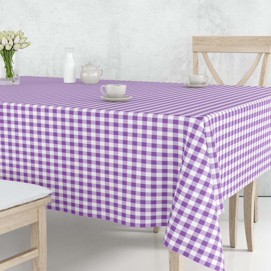 Vichy Lila – Klassisk rutet lilla/hvit akrylduk