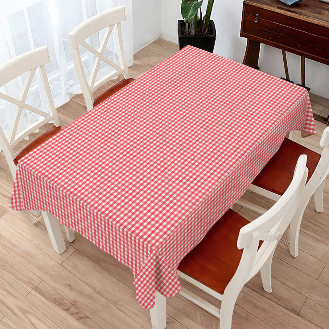 Vichy Petite Rød - Voksduk med små ruter, 1 x 1 cm