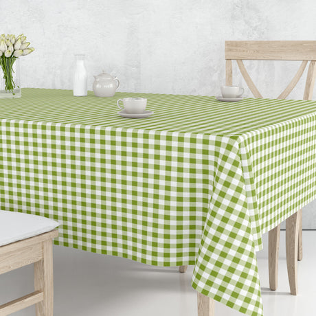 Vichy Pistacho – Klassisk rutet grønn/hvit akrylduk