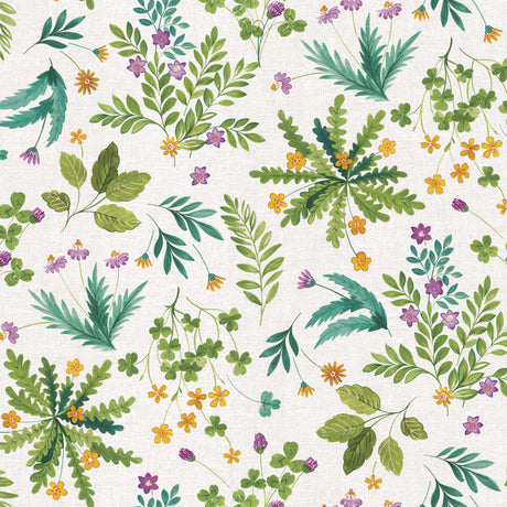 Villkløver – voksduk med blomster og urter