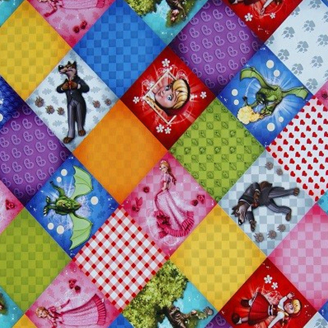 Barnevennlig voksduk med fantasifulle motiver