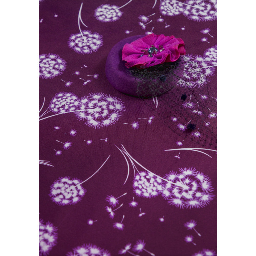 Fnugg Lilla – Voksduk med løvetann og tekstillignende overflate