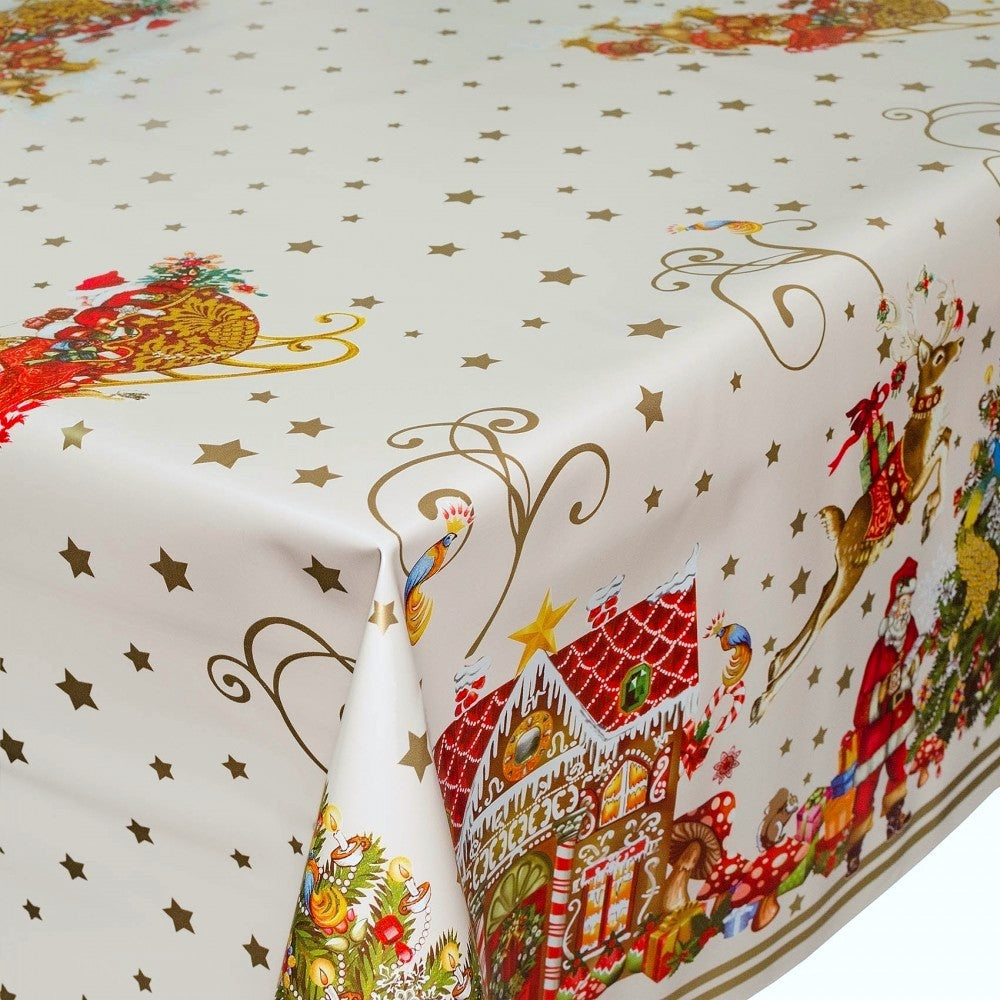 Voksduk, Jul i Kakehuset, hvit