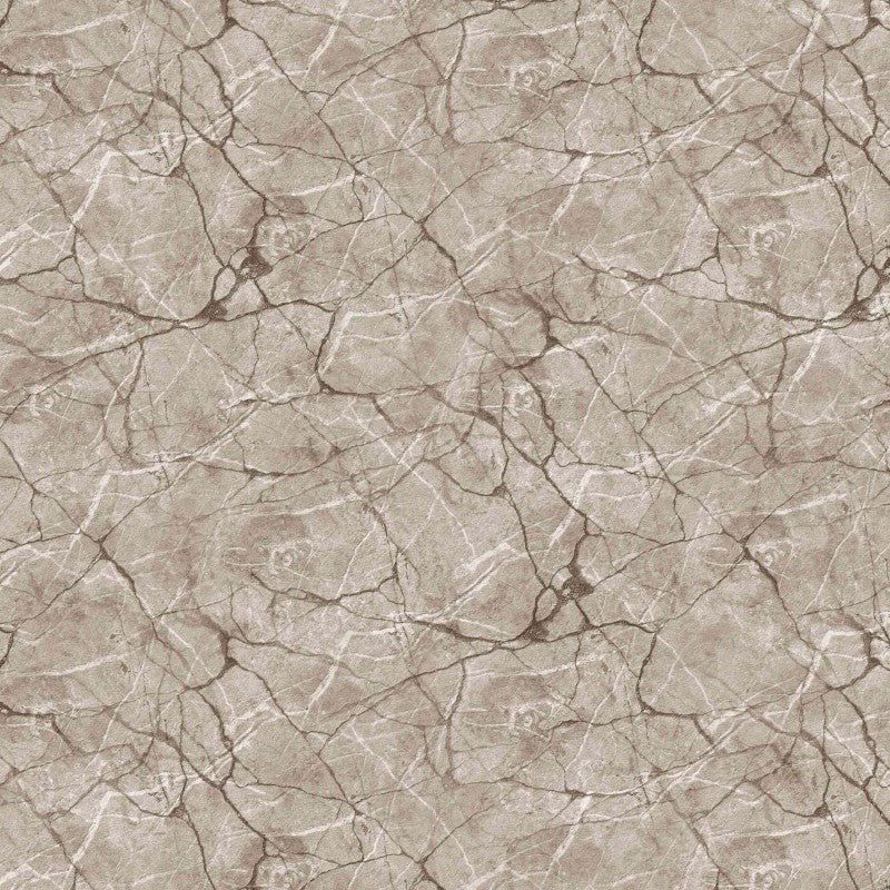 Voksduk med marmorlook - beige