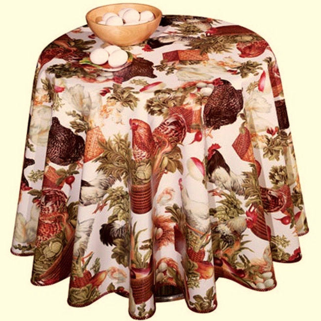 Voksduk 29A Hvite høner