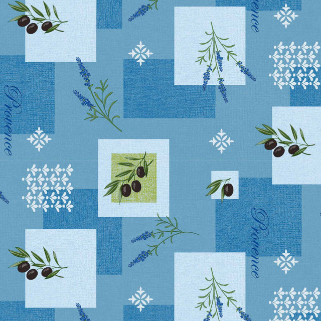 Voksduk - Provence Oliven Lavendel Blå