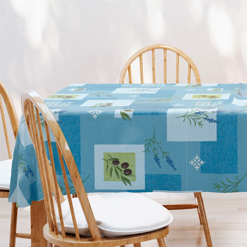 Voksduk - Provence Oliven Lavendel Blå