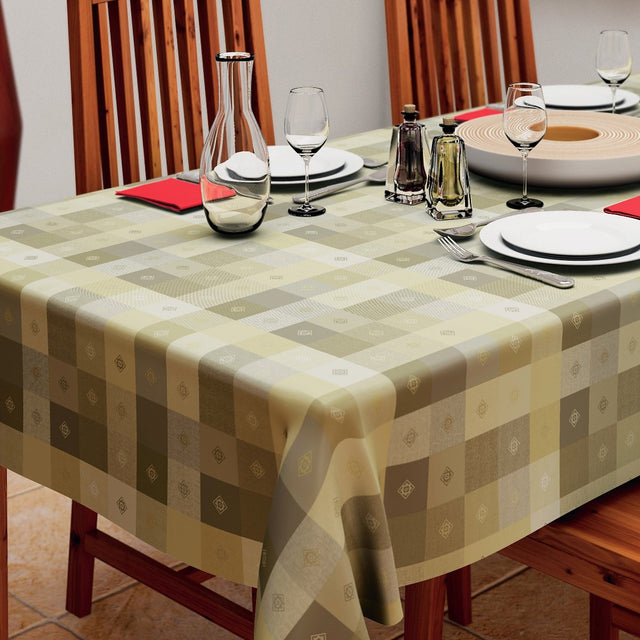 Victor Beige, voksduk med ruter