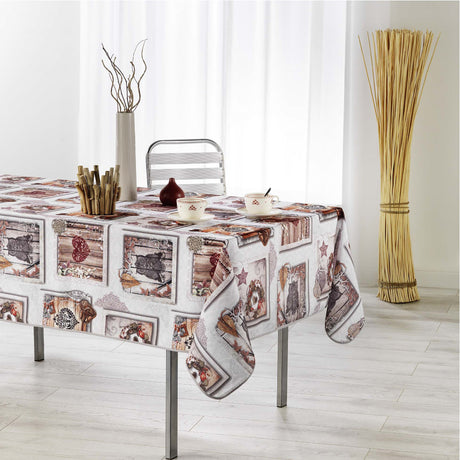 Wood Love – Rektangulær duk med flekkavvisende behandling 150 x 240 cm, miljøbilde