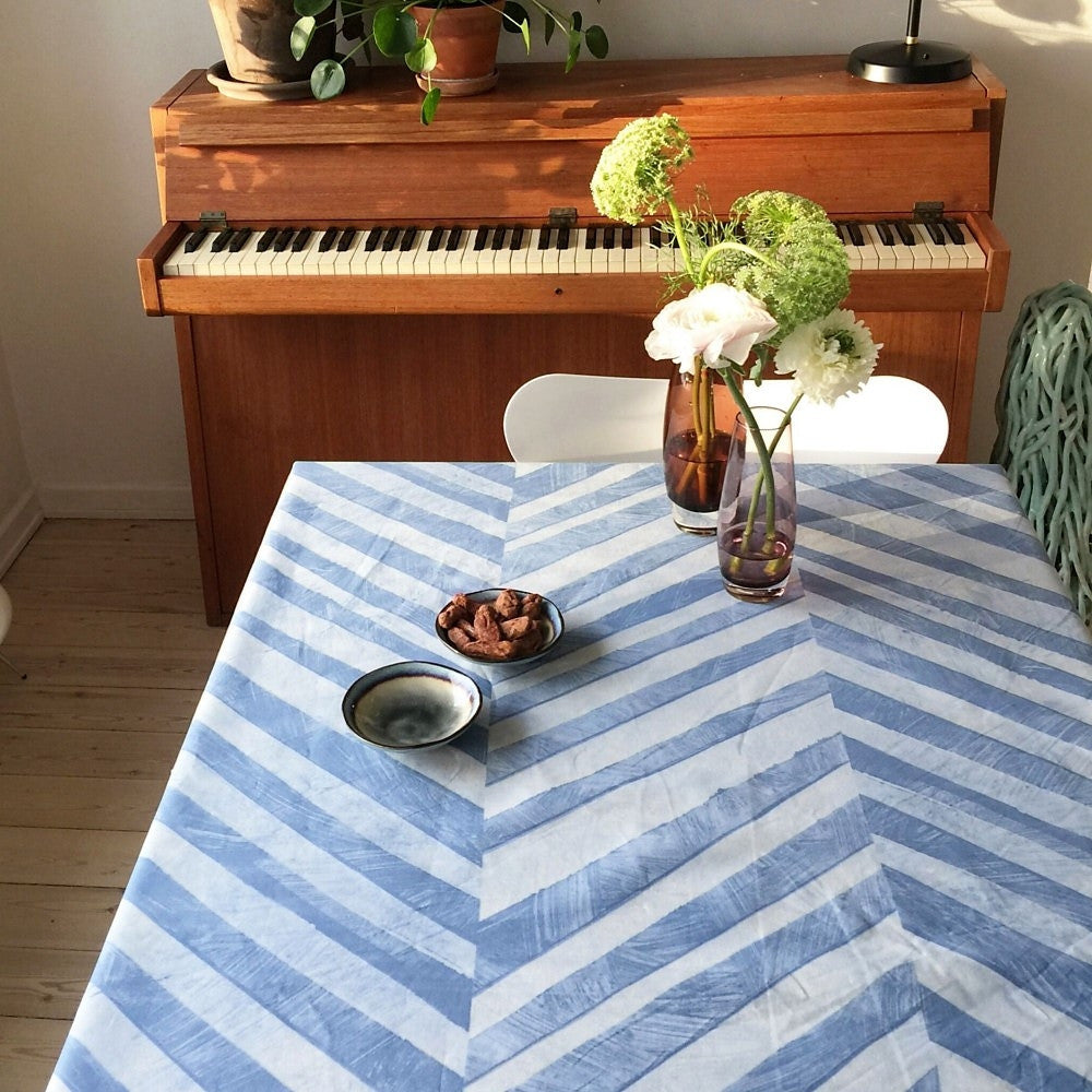 Zigsak Blue, Notes by Susanne Schjerning akrylduk