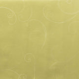 Scala Galaxy Lime-Gul – Voksduk med flott preget rankemønster