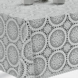 Blondevoksduk Dagny - Hvit blondeduk med stjerner