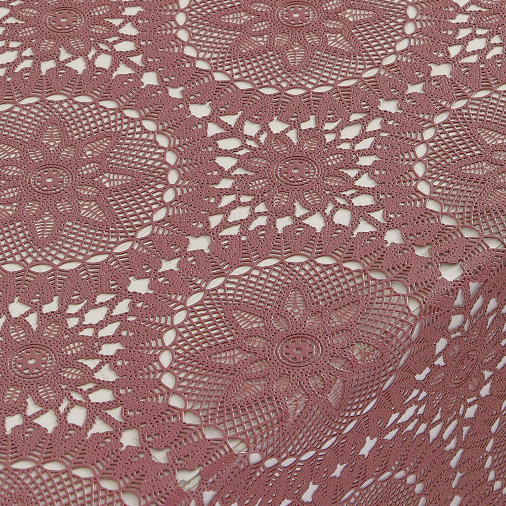 Blondevoksduk Dagny - Mørk gammelrosa blondeduk