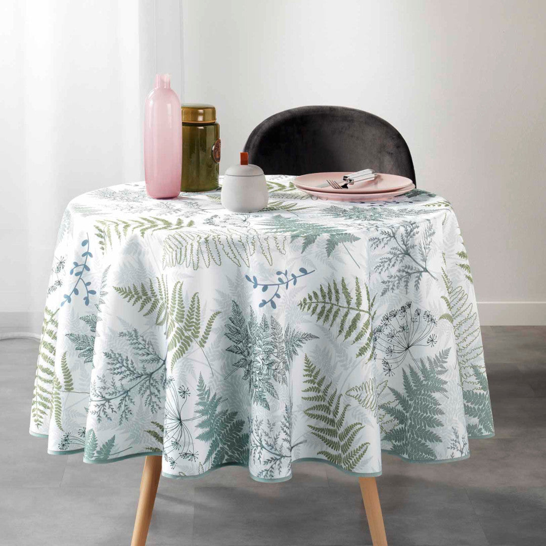 Melisandre - Ø 180 cm, rund bordduk med flekkavvisende behandling